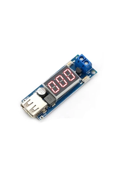 Devremarkt 40v To 5v 2a Voltaj Düşürücü Usb Çıkış Soketi Mobil Güç Kaynağı Power Modül Voltmetre Mp4 Araba Araç ürün görseli 1