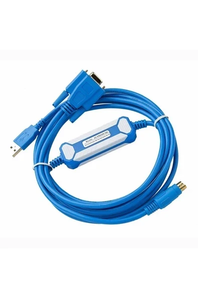 Devremarkt UC-PRG020-12A Delta Usb Plc Programlama Kablosu Round 8Pin DB9 Hmi Text Panel DOP-B AH5xx DVP-SV ürün görseli 1