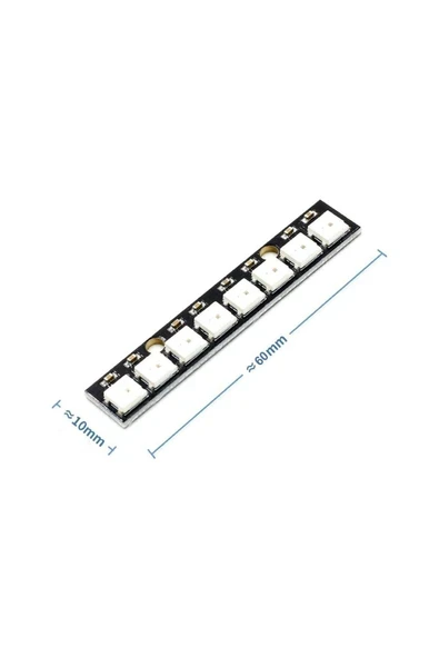 Devremarkt 8 Bit Neopixel Ws2812b 5050 Rgb Led Modü Adreslenebilir Stick ürün görseli 1