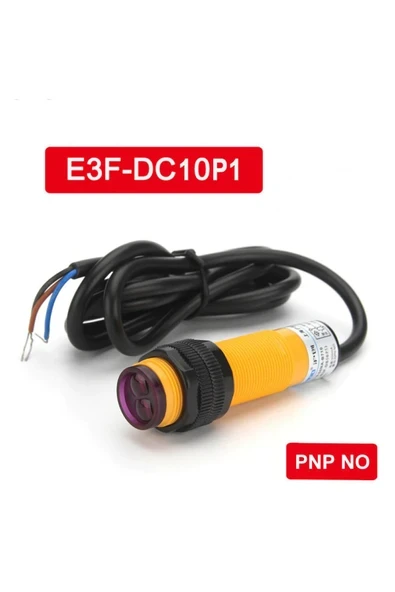 Devremarkt E3F-DS10P1 IR Kızılötesi Mesafe Sensör PNP NO İnfrared Optik 10cm Engel Cisim Algılayıcı Proximity ürün görseli 1