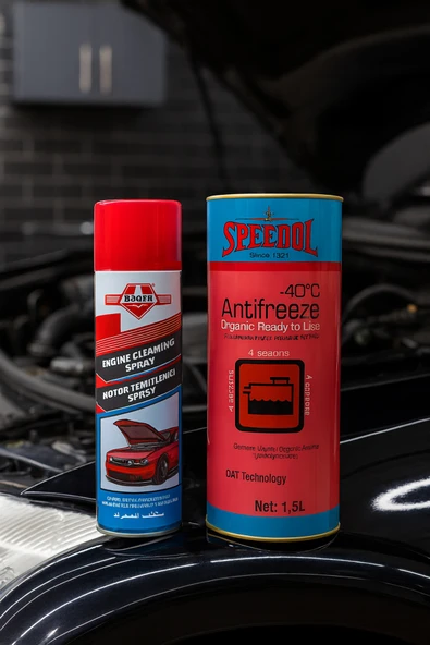 Speedol Motor Temizleme Spreyi 500 ML -Kırmızı Organik Antifriz 1.5 LT Teneke Ambalaj ürün görseli 1