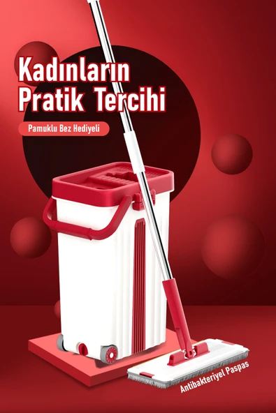 AR-AY Yeni Nesil Tablet Mop ve Temizlik Seti 2 Mikrofiber Bezli Pratik & Dayanıklı ürün görseli 1