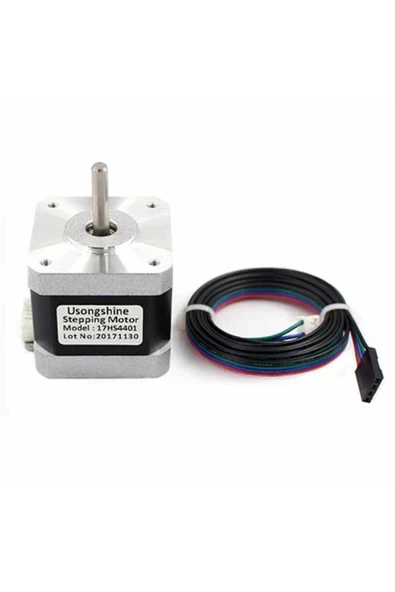 Devremarkt 17hs4401 Nema 17 Step Motor 0.42n.m D Mil 2 Faz 1.5a 1.8 Derece 200 Adım 3d Yazıcı Printer - Resim 3