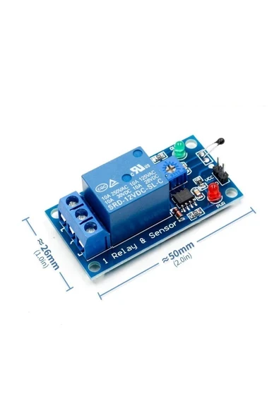 Devremarkt  Termistör Ntc Sensörlü Sıcaklık Kontrollü Röle Modül 12v Termal ürün görseli 1