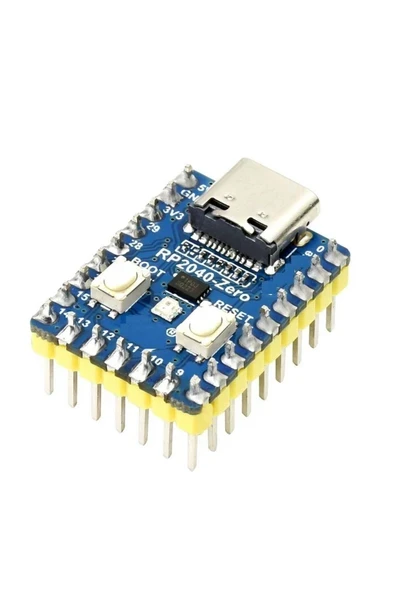 Devremarkt Raspberry Pi Zero RP2040 Dual Core 133Mhz 2Mb Modül Arm Cortex-M0+ 264Kb Type C Mini Bilgisayar - Resim 3