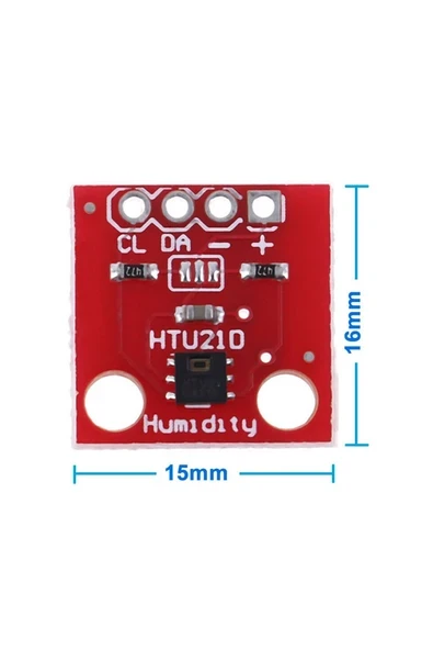 Devremarkt Htu21 3.3v Sıcaklık Ve Nem Sensör Modülü Iıc I2c Yüksek Hassasiyet Iıc Dijital Nem Sensörü Klima ürün görseli 1
