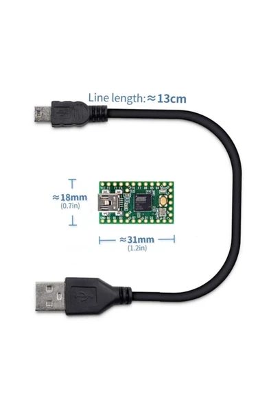 Devremarkt Teensy 2.0 Atmega32u4 Kit Microchip Atmel Geliştirme Kartı Arduin ürün görseli 1
