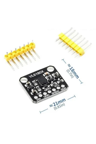 Devremarkt Vl6180x Lazer Mesafe Sensör Modülü 1metre Iıc I2c 940nm ürün görseli 1