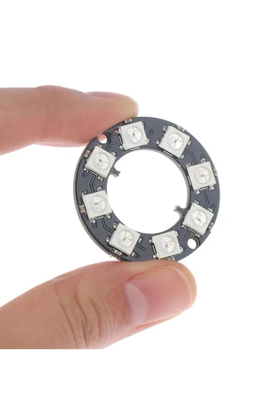 Devremarkt 8 Bit Neopixel Halka Ring Ws2812b 5050 Rgb Led Modül 5050 Adreslenebilir Lamba Kart Full Color Ekran ürün görseli 1