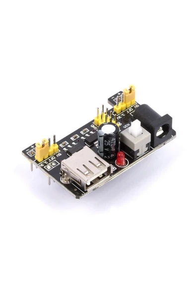 Devremarkt Breadboard 3.3v 5v Güç Kaynağı Modülü Usb Besleme 2 Çıkışlı Elektronik Prototip Devre Deney Test ürün görseli 1