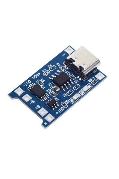 Devremarkt Tp4056 Korumalı Lityum Pil Şarj Devresi Type C Usb Batarya - Resim 2