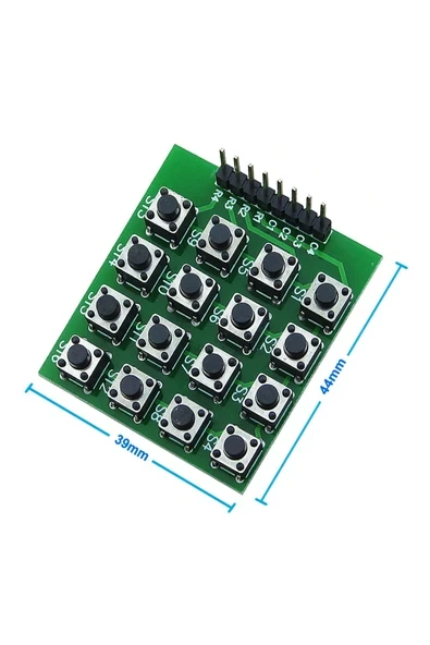Devremarkt 4 X 4 Matrix Keyboard Keypad 16 Buton Tuş Takımı Keyboard Klavye Alarm Şifre Kilit Güvenlik ürün görseli 1