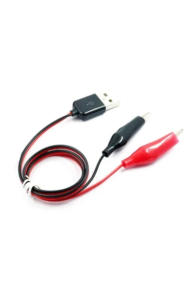 Devremarkt Usb Krokodil Çevirici Kablo - 5v Kaynak Test Kablosu 60cm Max 2a ürün görseli 1