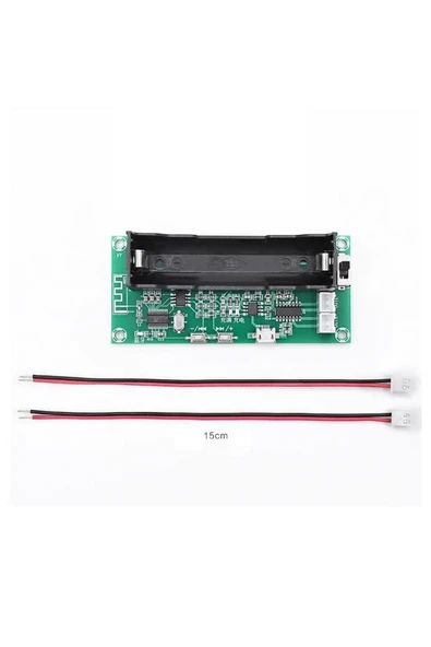 Devremarkt XH-A153 Bluetooth Mp3 Modül 18650 Lityum Pil Soketli  DC 5V  Pam8403 Stereo 3W+3W D Sınıf Amfi Ses ürün görseli 1