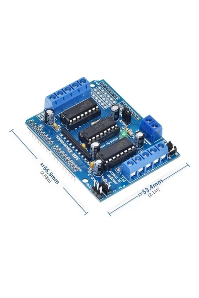 Devremarkt Arduino L293d Motor Sürücü Shield Alt Kart Dc 36v 0.6a 4x Dc Motor 2x Step Motor 2x Servo Motor Uno ürün görseli 1