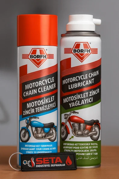 Börfh Motosiklet Zincir Temizleme Ve Zincir Yağlama 300 ML Sprey ürün görseli 1