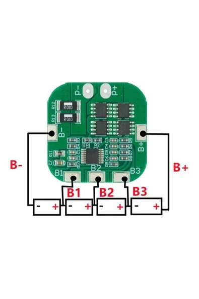 Devremarkt 4s 20a Lityum Batarya Bms Koruma Kartı Pil Li-ion 18650 16.8v 2 ürün görseli 1