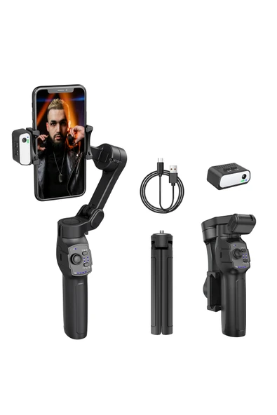 XCORE Akıllı Telefon Görüntü Sabitleyici Gimbal L9 Lite + Manyetik Yapay Zeka AI Takip Modülü ürün görseli 1