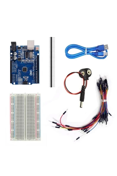 Devremarkt Kutulu Arduino Uno R3 Başlangıç Seti 71 Parça Breadboard Kablo ürün görseli 1
