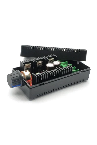 Devremarkt 40A 50V DC Motor Sürücü Kutulu Hız Kontrol Devresi 0/100% Pot Kontrollü Pwm Ayarlanabilir Voltaj ürün görseli 1