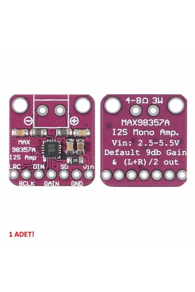 Devremarkt Max98357 I2s 5v 3w Ses Yükseltici Amfi Class D Dijital Ses Müzik Kuvvetlendirici Amfilikatör Dac ürün görseli 1