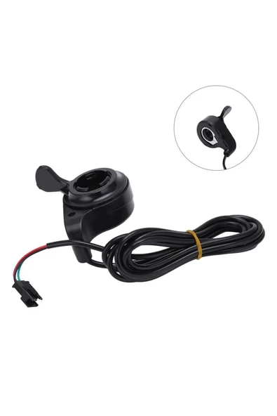 Devremarkt Elektrikli Bisiklet Gaz Kolu Scooter Motor Baş Parmak Hız Kontrol Ekransız Aksesuar Parça 23mm ürün görseli 1