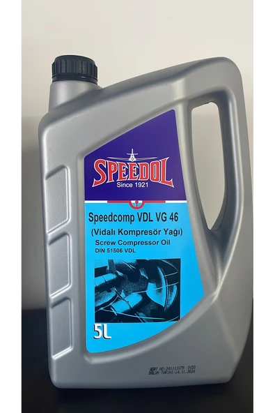 Speedol Vidalı Kompresör Yağı 5 LT ürün görseli 1