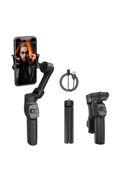 XCORE Akıllı Telefon Görüntü Sabitleyici Gimbal L9 Lite + Manyetik Yapay Zeka AI Takip Modülü ürün görseli 1