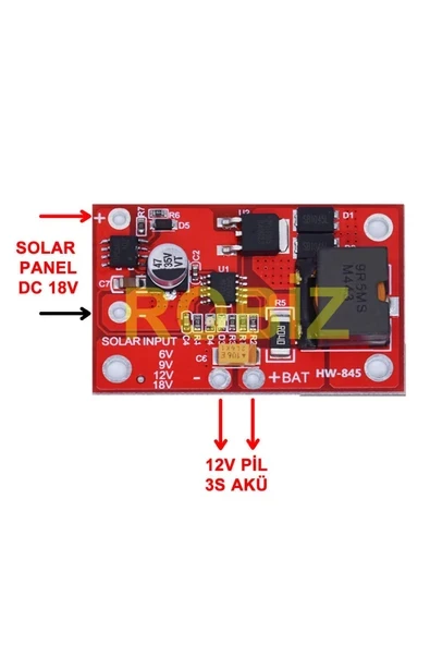 Devremarkt Mppt Solar Panel 12v Akü Şarj Kartı Cn3767 13,5v 3a Pil Batarya Kurşun Asit Akü Şarj Güneş Pili ürün görseli 1