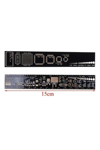 Devremarkt 15cm Pcb Cetvel Referans Cetveli Ruler Smd Komponent Elektronik ürün görseli 1