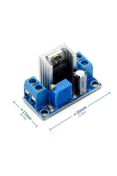 Devremarkt Lm317 Modül Dc Lineer Regulatör 2a Voltaj Düşürücü ürün görseli 1