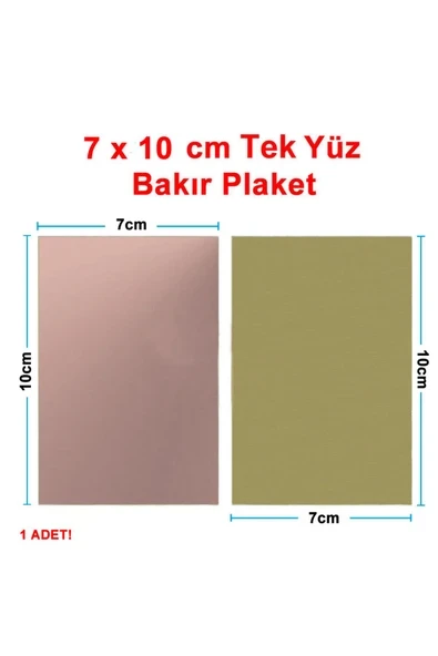 Devremarkt 7x10cm Tek Yüz Bakır Plaket Pcb Elektronik Baskı Devre Prototip Test ürün görseli 1