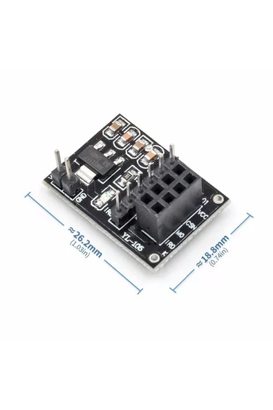 Devremarkt Nrf24l01 Adaptör Kart Nrf24l01+pa+lna 8 Pin Dönüştürücü Devre 12v ürün görseli 1