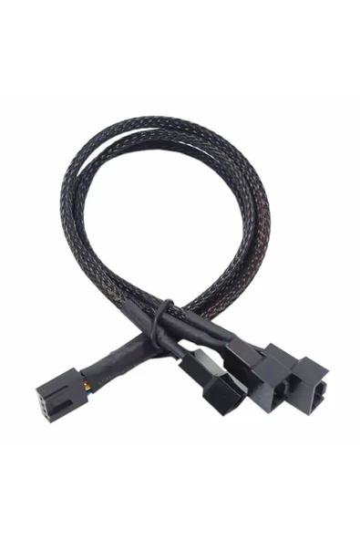 Devremarkt 1 to 3 Çoğaltıcı 25cm Fan Uzatma Kablosu Y Tip 4 Pin 3 Pin Bilgisayar Kasa Anakart Ekran Kartı ürün görseli 1