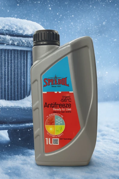 Speedol -56 Derece Kullanıma Hazır Organik Kırmızı Antifriz 1 LT ürün görseli 1