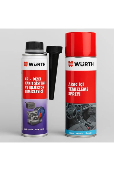 Würth Dizel enjektör temizleyici ve araç içi temizleme spreyi ürün görseli 1
