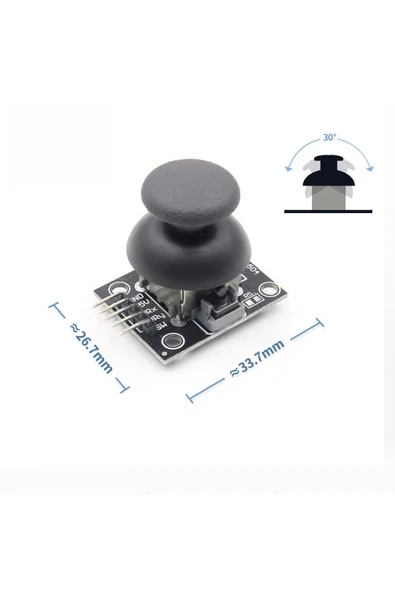 Devremarkt Ky-023 Çift Eksen Analog Joystick Modül Xy Ps2 Oyun Konsol Kol Kumanda Rc Araba Robot ürün görseli 1