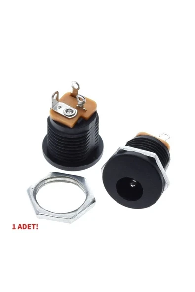 Devremarkt 5.5x 2.1mm Plastik DC Güç Soketi Panel Montaj Power Jack Adaptör ürün görseli 1
