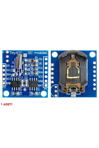 Devremarkt DS1307 RTC IIC Zaman Modül Gerçek Zaman Saat I2C 24C32 Eeprom Saniye Dakika Saat Gün Ay Yıl Tarih ürün görseli 1