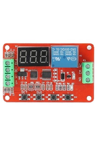 Devremarkt DVB01 DC12V Modül Voltmetre Şarj Deşarj Koruma Voltaj Aralık Karşılaştırıcı 220V 6A Röle Kontrol ürün görseli 1