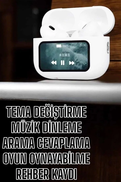 Kablosuz Yeni Nesil Bluetooth Bağlantılı Dokunmatik Ekranlı Kulak İçi Pro ürün görseli 1