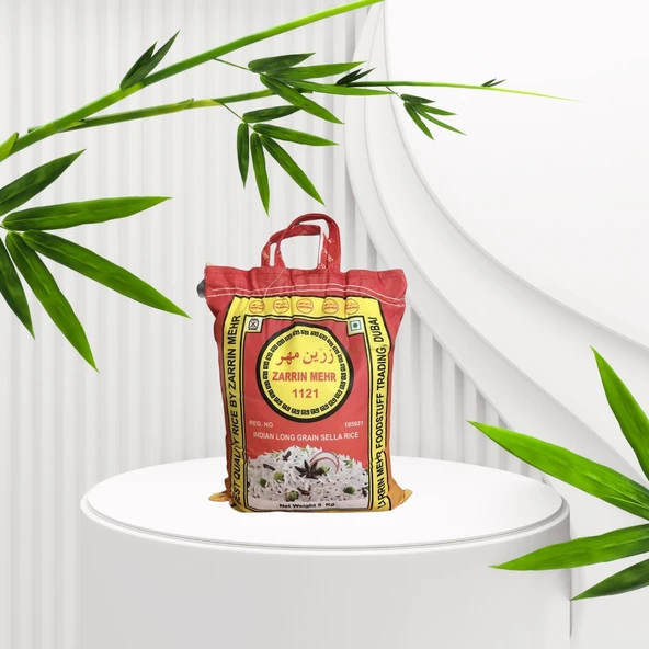 Zarrin Mehr Taze Yeni Mahsul Hint İri Taneli Pirinç 5KG ürün görseli 1