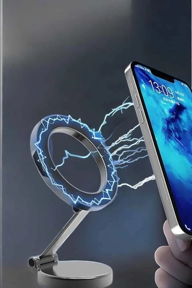 Telefon Tutucu Tüm Arabalara Uyumlu Araç İçi Katlanabilir Manyetik Tasarım ürün görseli 1