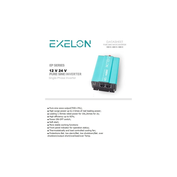 3000W 12V Tam Inverter - Resim 2