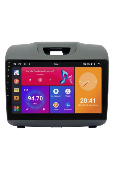 Isuzu D-Max Android Multimedya Sistemi (2019-2020) 3 GB RAM, 32 GB Hafıza, 4 Çekirdek, Newfron ürün görseli 1