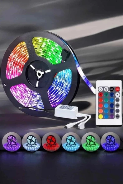Led Işık 5 Metre Şerit Led Rgb Işıklı - Resim 3