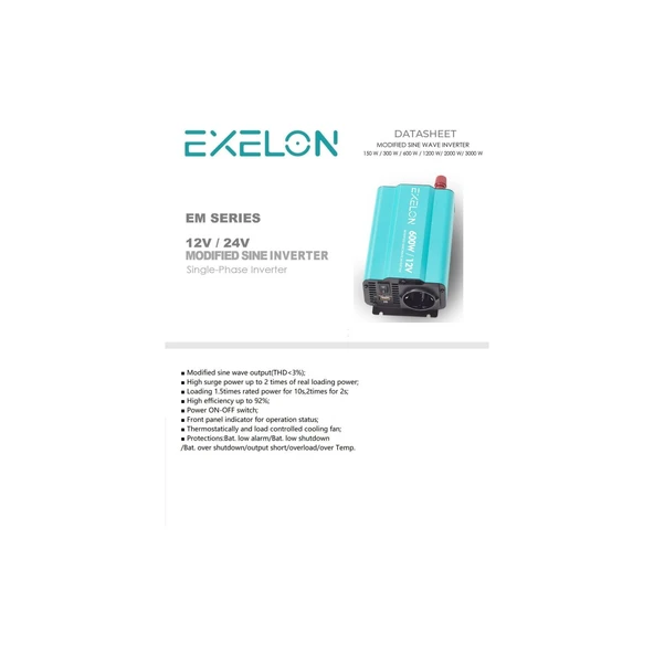 600W 12V Modifiye Inverter - Resim 2