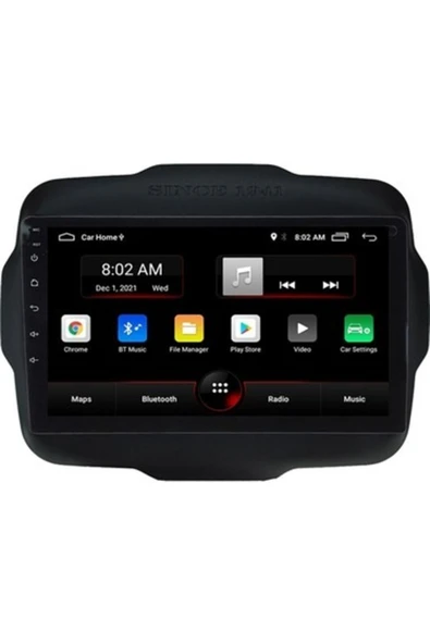 Jeep Renegade Android Multimedya Sistemi (2016-2018) 3 GB RAM, 32 GB Hafıza, 4 Çekirdek, Newfron ürün görseli 1
