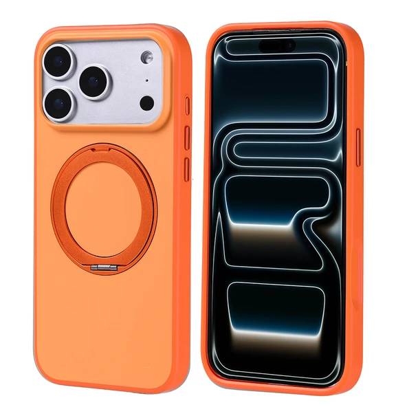 iPhone 17 Pro Max Kılıf MagSafe Şarj Özellikli Standlı Proton Lüx Mat Silikon Kapak ürün görseli 1