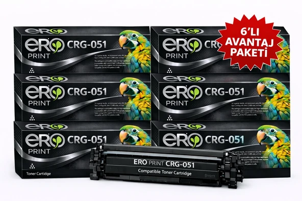 CRG-051 / Canon i-Sensys MF-269dw Muadil Toner - 6'LI Avantaj Paket ürün görseli 1